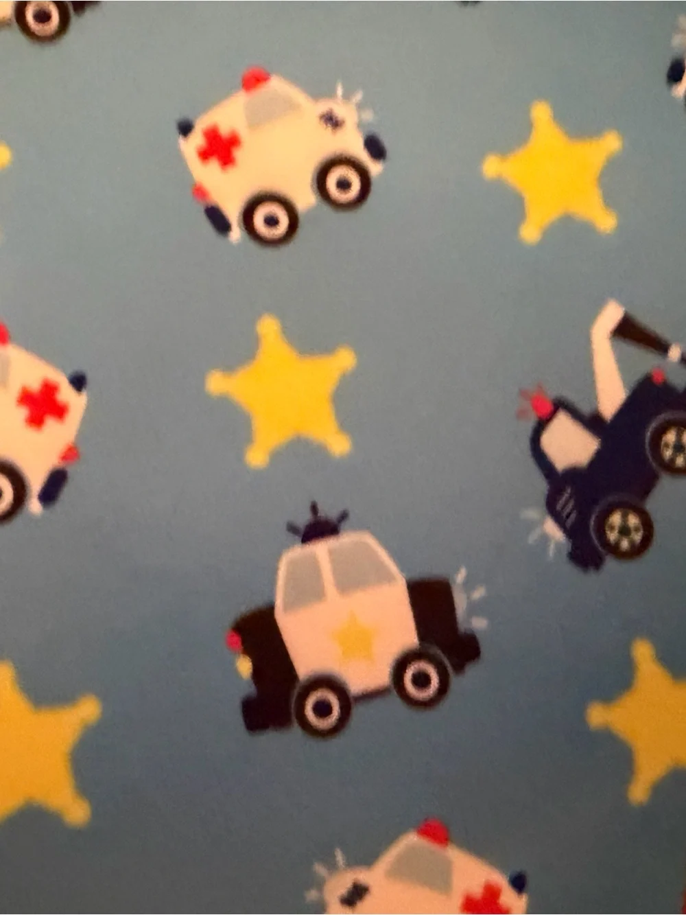 Blue Bubble Pop and emergency vehicle Crossbody Lunch Bag